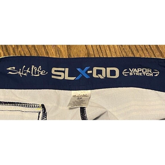Salt Life Mens Board Shorts Size 36 SLX-QD Vapor Stretch Pocket - Picture 4 of 10